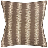 French Stripe Brown Decorative Pillow by Ryan Studio at Fig Linens and Home