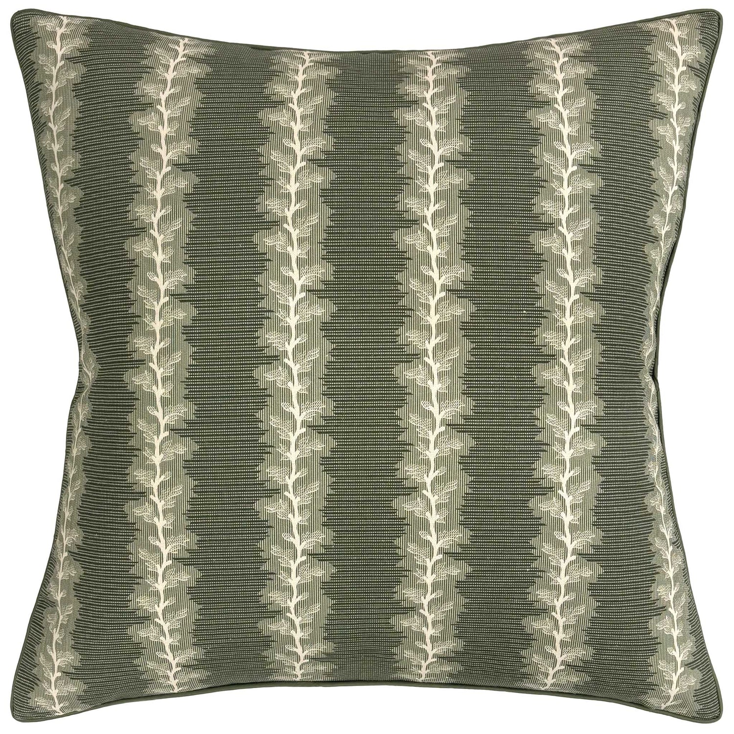 French Stripe Green Decorative Pillow by Ryan Studio at Fig Linens and Home