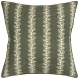 French Stripe Green Decorative Pillow by Ryan Studio at Fig Linens and Home