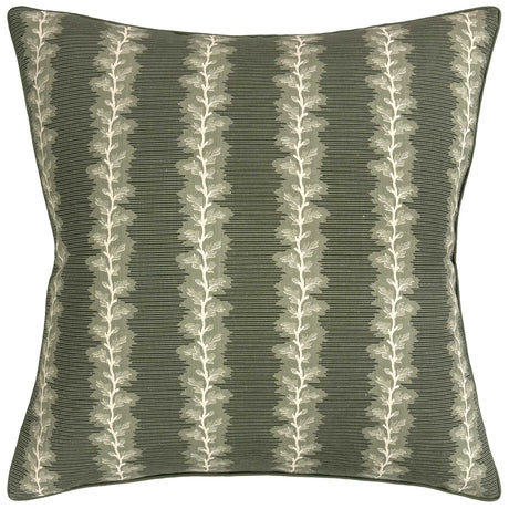 French Stripe Green Decorative Pillow by Ryan Studio at Fig Linens and Home
