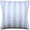 French Stripe Spa Blue Decorative Pillow by Ryan Studio at Fig Linens and Home