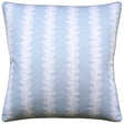 French Stripe Spa Blue Decorative Pillow by Ryan Studio at Fig Linens and Home