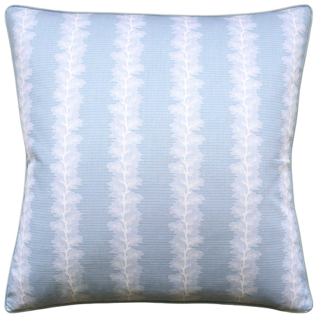 French Stripe Spa Blue Decorative Pillow by Ryan Studio at Fig Linens and Home