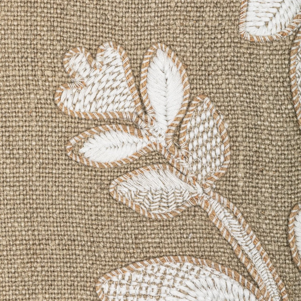 Ryan Studio Ginger Flower Linen Throw Pillow | Fabric Swatch 2 from Kravet Couture Barbara Barry