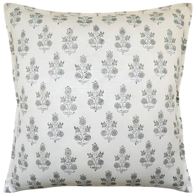 Poppy Sprig Aqua Pillow | Ryan Studio Pillows from GP&J Baker Fabric