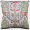 Ryan Studio Throw Pillow - Birds & Cherries Soft Blue Decorative Pillow