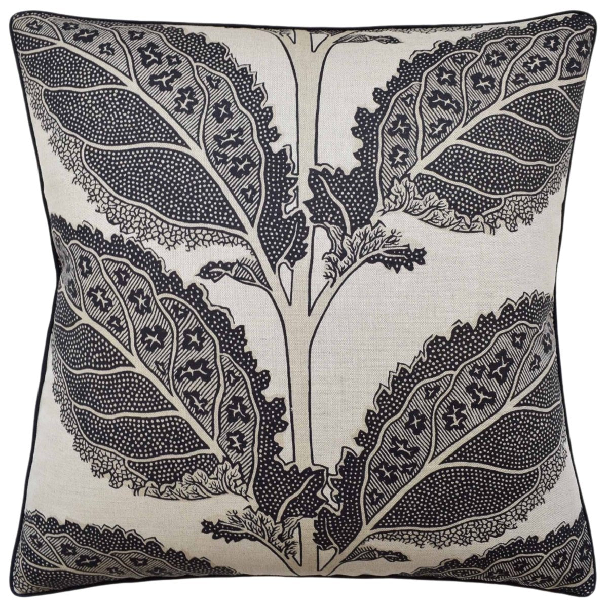 Ryan Studio Throw Pillow - Lacinato Basalt Decorative Pillow at Fig Linens and Home - Thibaut Fabric