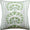Ryan Studio Cairo Pillow - Green and White | Fig Linens | Thibaut