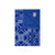 Saved New York Monaco Cashmere Blanket in Blue - Folded | Fig Linens