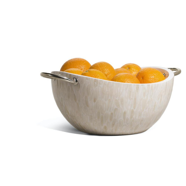 LaDorada Light Almendro Serving Bowl by LaDorada - 16.9'' x 12.2'' x 7.5'' Light Almendro at FIG LINENS AND HOME - 2