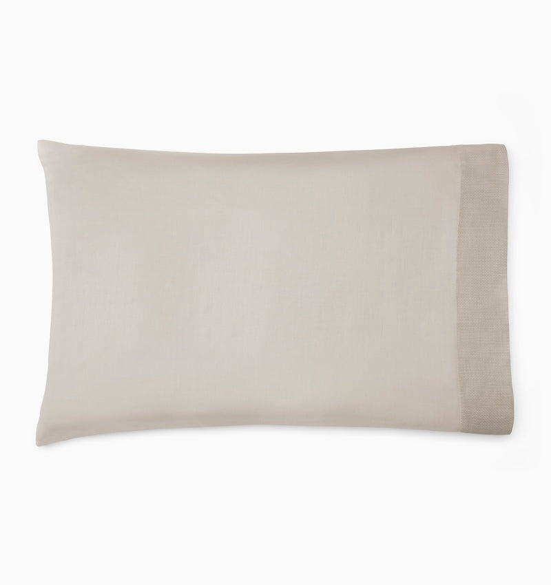 Carlotta Taupe Standard Pillow Case 22X33 | Sferra at Fig Linens and Home