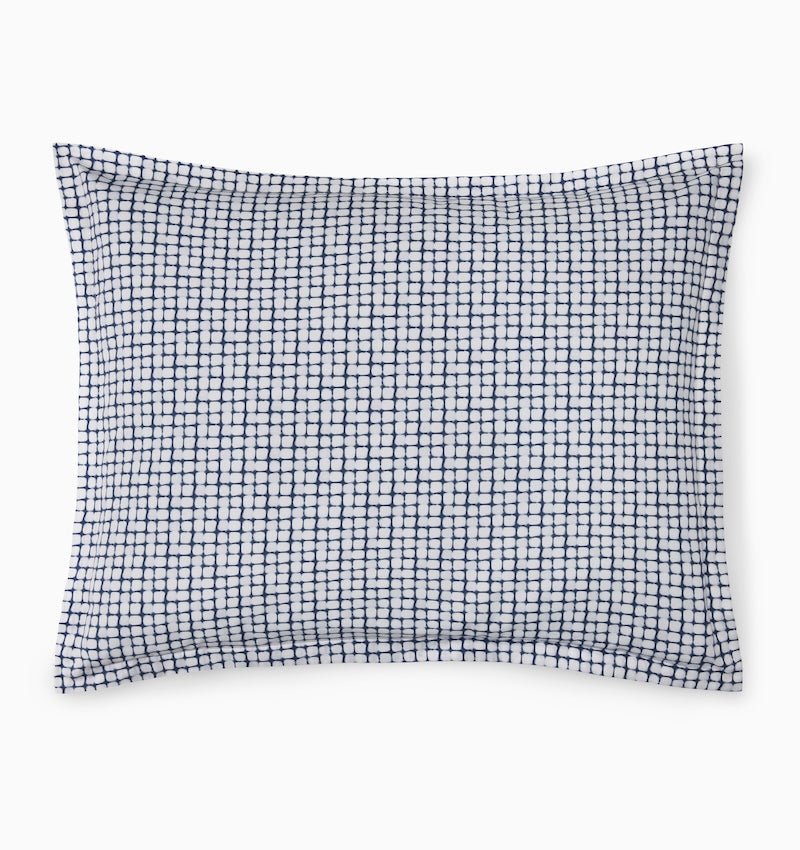 Caselle Navy Standard Sham 21X26 | Sferra at Fig Linens and Home