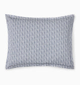 Caselle Navy Standard Sham 21X26 | Sferra at Fig Linens and Home