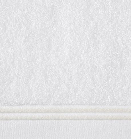 Aura Nuova White and Ivory Bath Towel 30X60 | Sferra at Fig Linens and Home