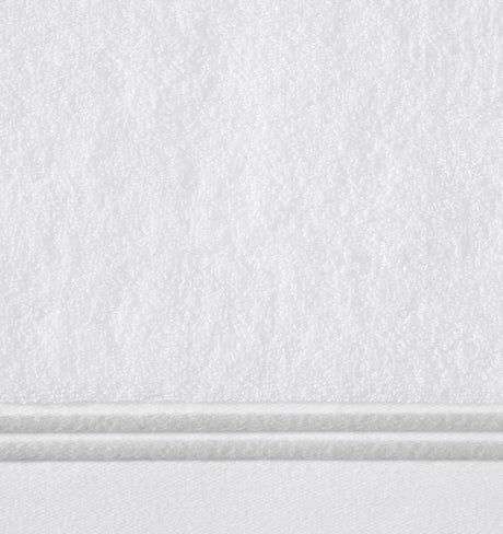 Aura Nuova White and Lunar Bath Towel 30X60 | Sferra at Fig Linens and Home