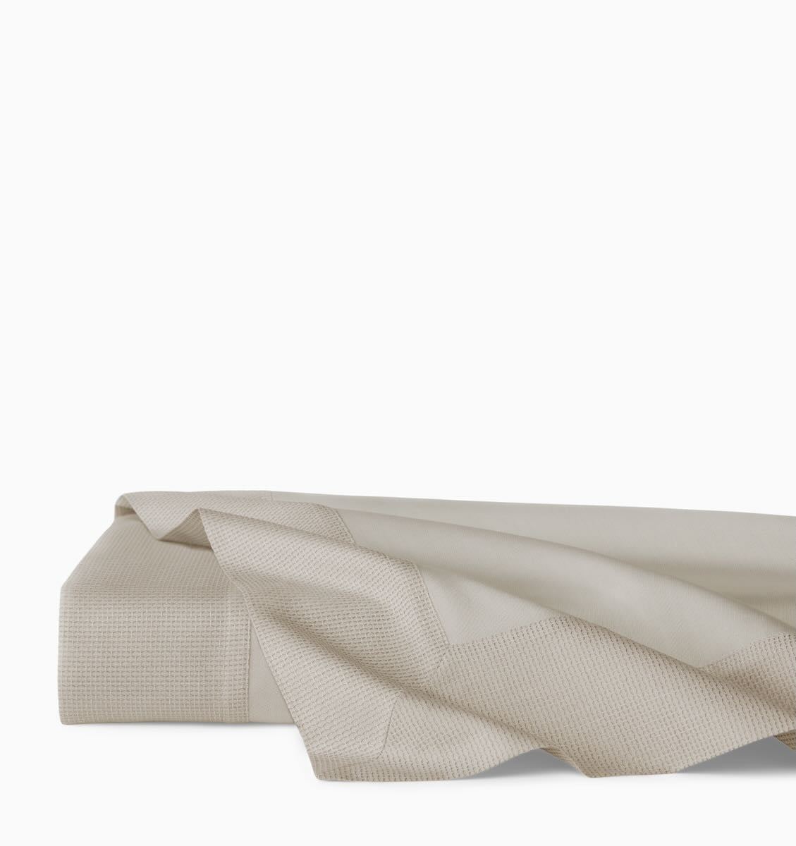 Carlotta Taupe King Flat Sheet 114X114 | Sferra at Fig Linens and Home