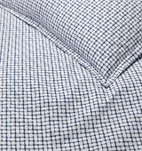 Caselle Navy Full Queen Flat Sheet 96X114 | Sferra at Fig Linens and Home