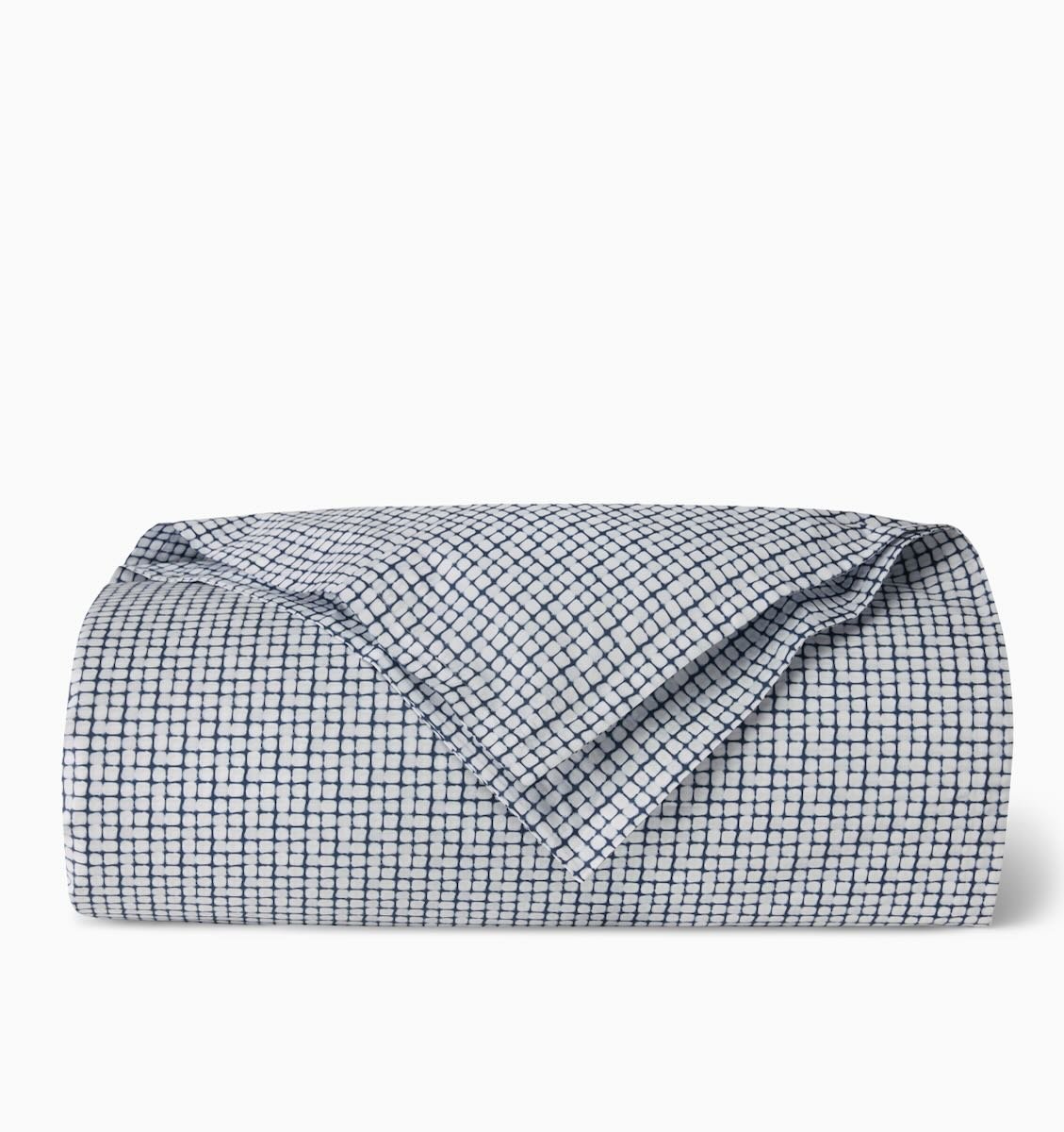 Caselle Navy Twin Duvet Cover 68X86 | Sferra at Fig Linens and Home