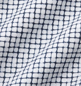 Caselle Navy Full Queen Flat Sheet 96X114 | Sferra at Fig Linens and Home