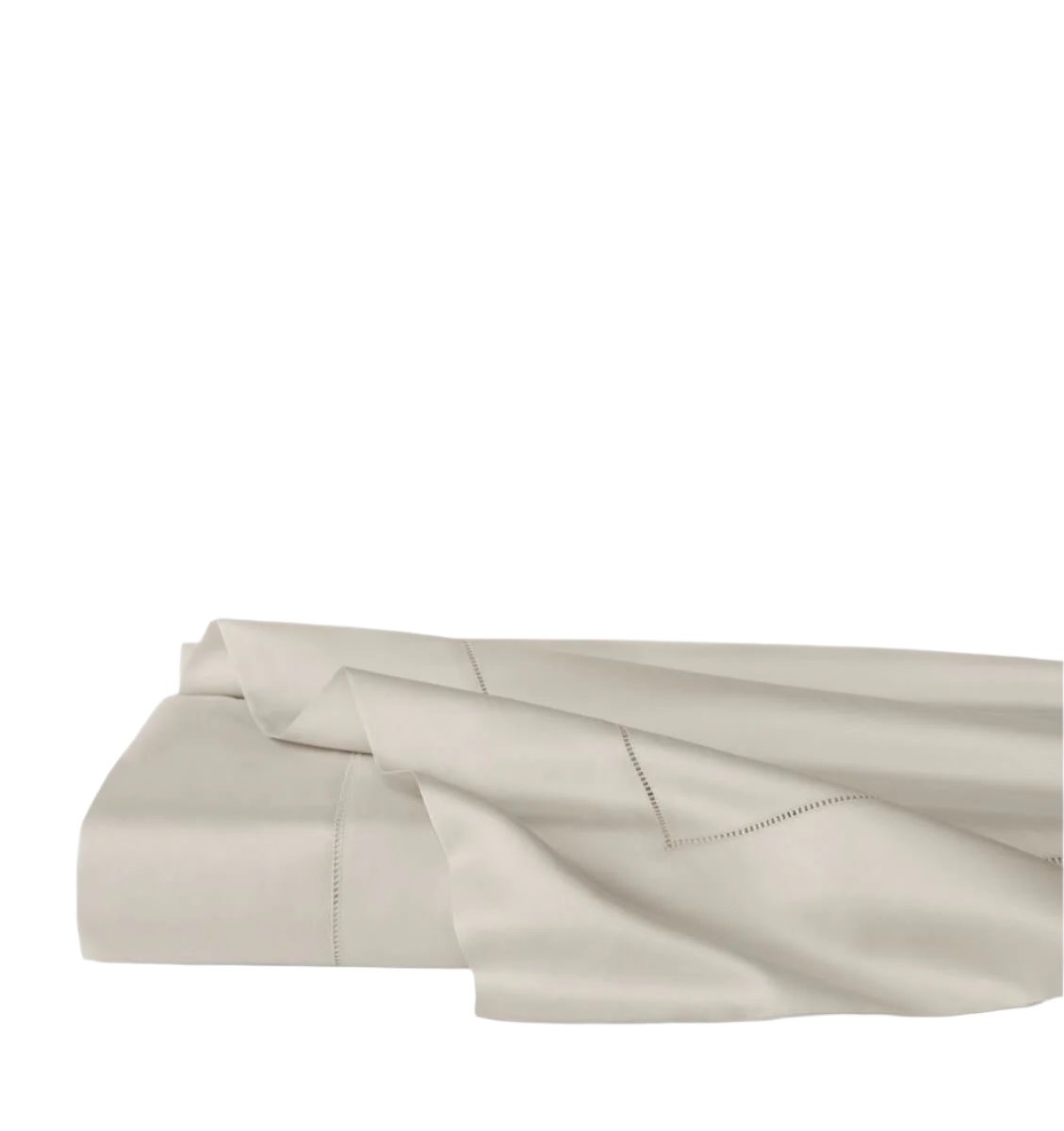 Giotto Bone Full Queen Flat Sheet 96X114 | Sferra at Fig Linens and Home
