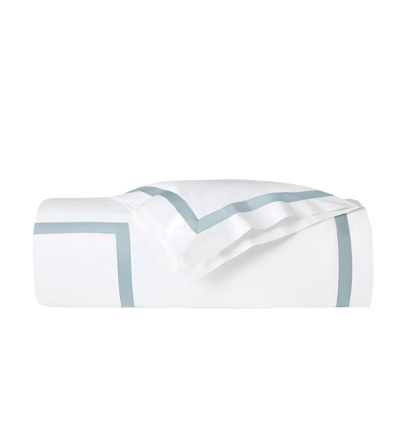 Duvet Cover - Sferra Estate Bedding in White and Poolside at Fig Linens and Home