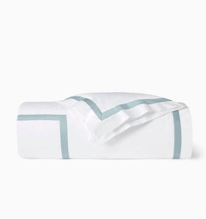 Duvet Cover - Sferra Estate Bedding in White and Poolside at Fig Linens and Home