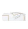 Duvet Cover - Sferra Estate Bedding in White and Sand at Fig Linens and Home