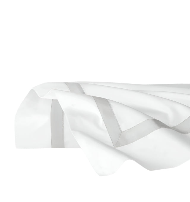 Flat Sheet - Sferra Estate Bedding in White and Lunar at Fig Linens and Home