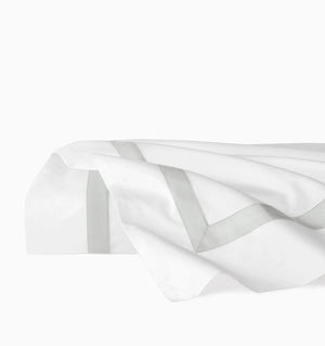 Flat Sheet - Sferra Estate Bedding in White and Lunar at Fig Linens and Home