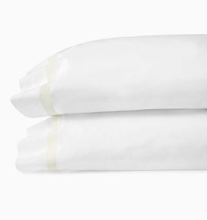 Pillowcases - Sferra Estate Bedding in White and Ivory at Fig Linens and Home