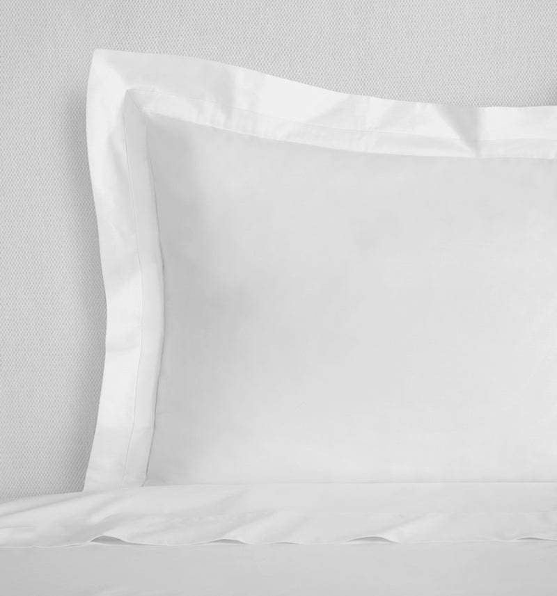 Pillow Sham - Sferra Estate Bedding in White and White at Fig Linens and Home
