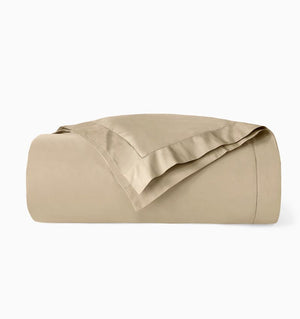 Duvet Cover - Sferra Fiona Sand Bedding in Cotton Sateen at Fig Linens and Home