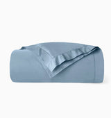 Duvet Cover - Fiona Sea Blue Cotton Sateen Bedding Collection by Sferra Linens
