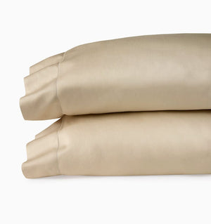 Pillowcases - Sferra Fiona Sand Bedding in Cotton Sateen at Fig Linens and Home