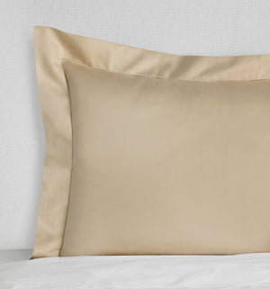 Pillow Sham - Sferra Fiona Sand Bedding in Cotton Sateen at Fig Linens and Home