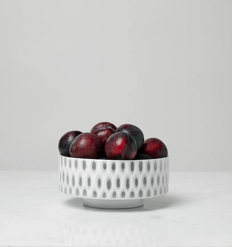 Alveare Bowl by Sferra Linens in White at Fig Linens and Home - 4