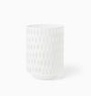 Alveare Hurricane Candle Holder by Sferra Linens in White at Fig Linens and Home - 2