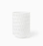 Alveare Hurricane Candle Holder by Sferra Linens in White at Fig Linens and Home - 2