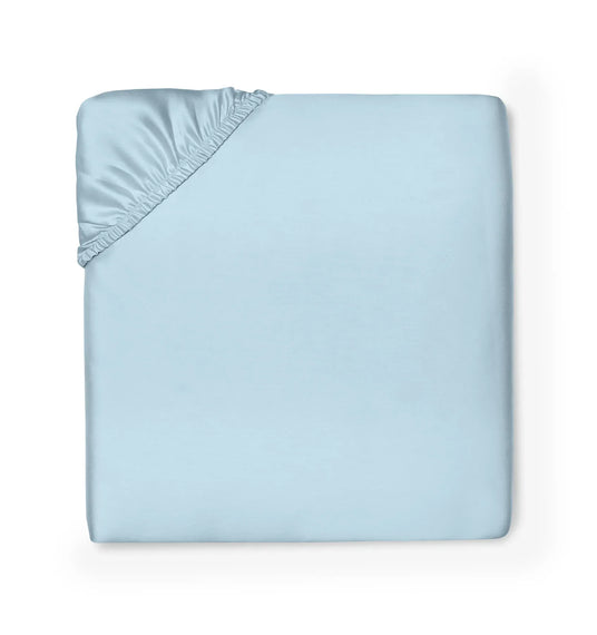 Ariel Fitted Sheet by Sferra Linens in Arctic at Fig Linens and Home - 1