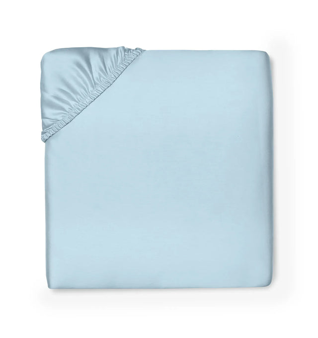 Ariel Fitted Sheet by Sferra Linens in Arctic at Fig Linens and Home - 1