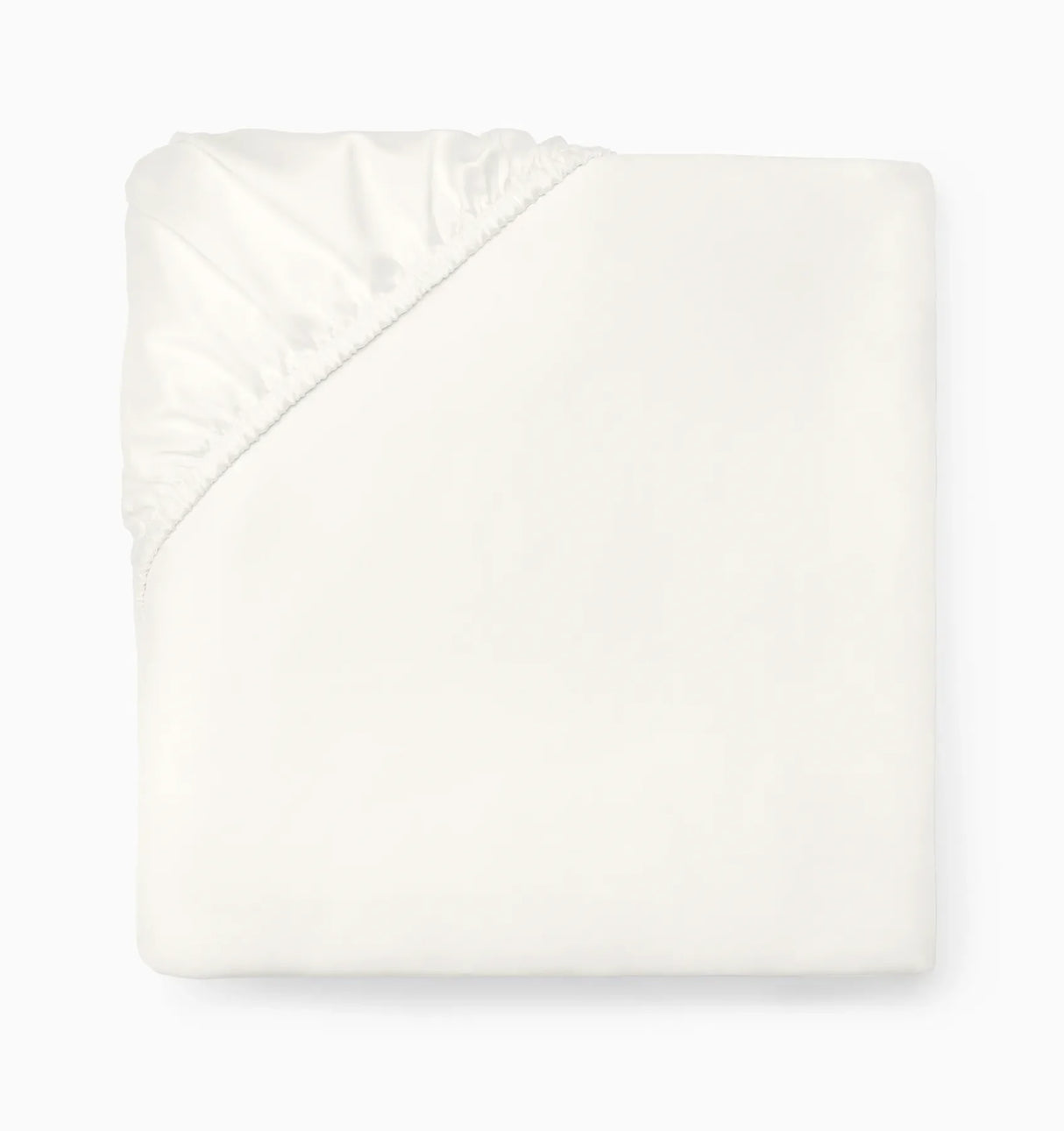Ariel Fitted Sheet by Sferra Linens in Oyster at Fig Linens and Home - 1