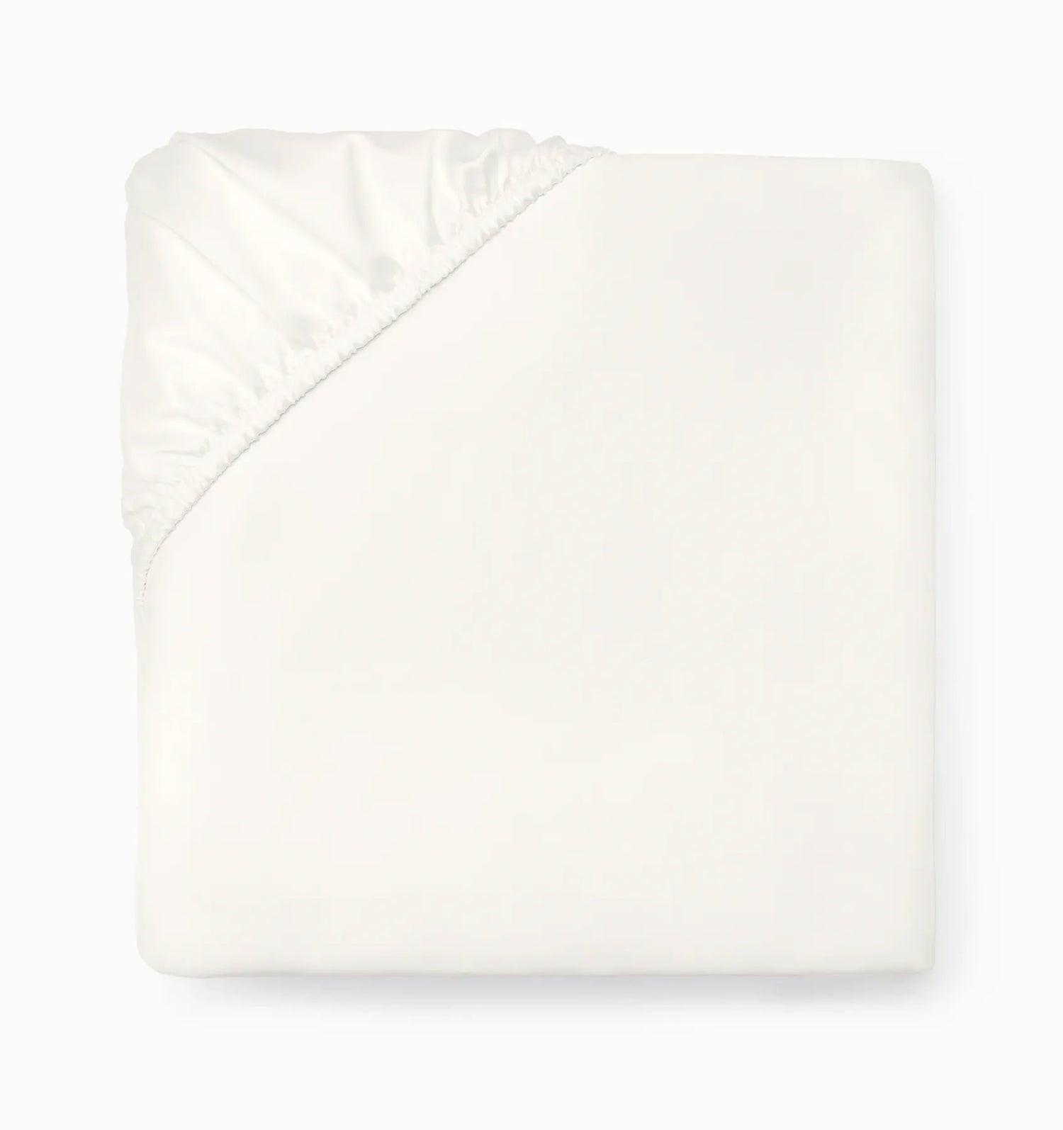 Ariel Fitted Sheet by Sferra Linens in Oyster at Fig Linens and Home - 1