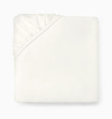 Ariel Fitted Sheet by Sferra Linens in Oyster at Fig Linens and Home - 1