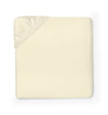 Ariel Fitted Sheet by Sferra Linens in Parchment at Fig Linens and Home - 1