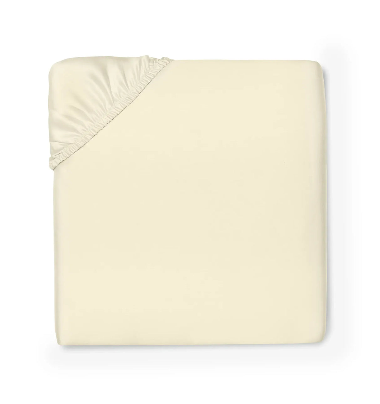 Ariel Fitted Sheet by Sferra Linens in Parchment at Fig Linens and Home - 1