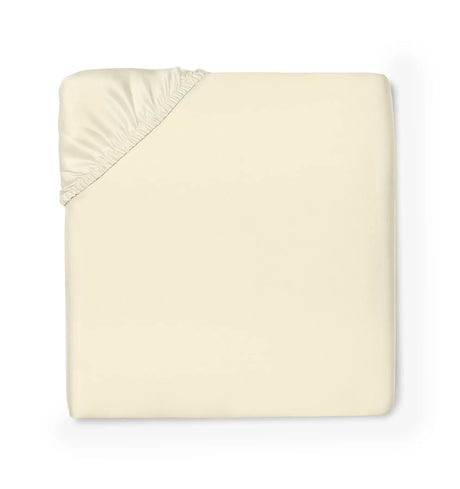 Ariel Fitted Sheet by Sferra Linens in Parchment at Fig Linens and Home - 1