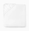 Ariel Fitted Sheet by Sferra Linens in White at Fig Linens and Home - 1