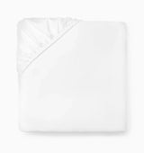 Ariel Fitted Sheet by Sferra Linens in White at Fig Linens and Home - 1