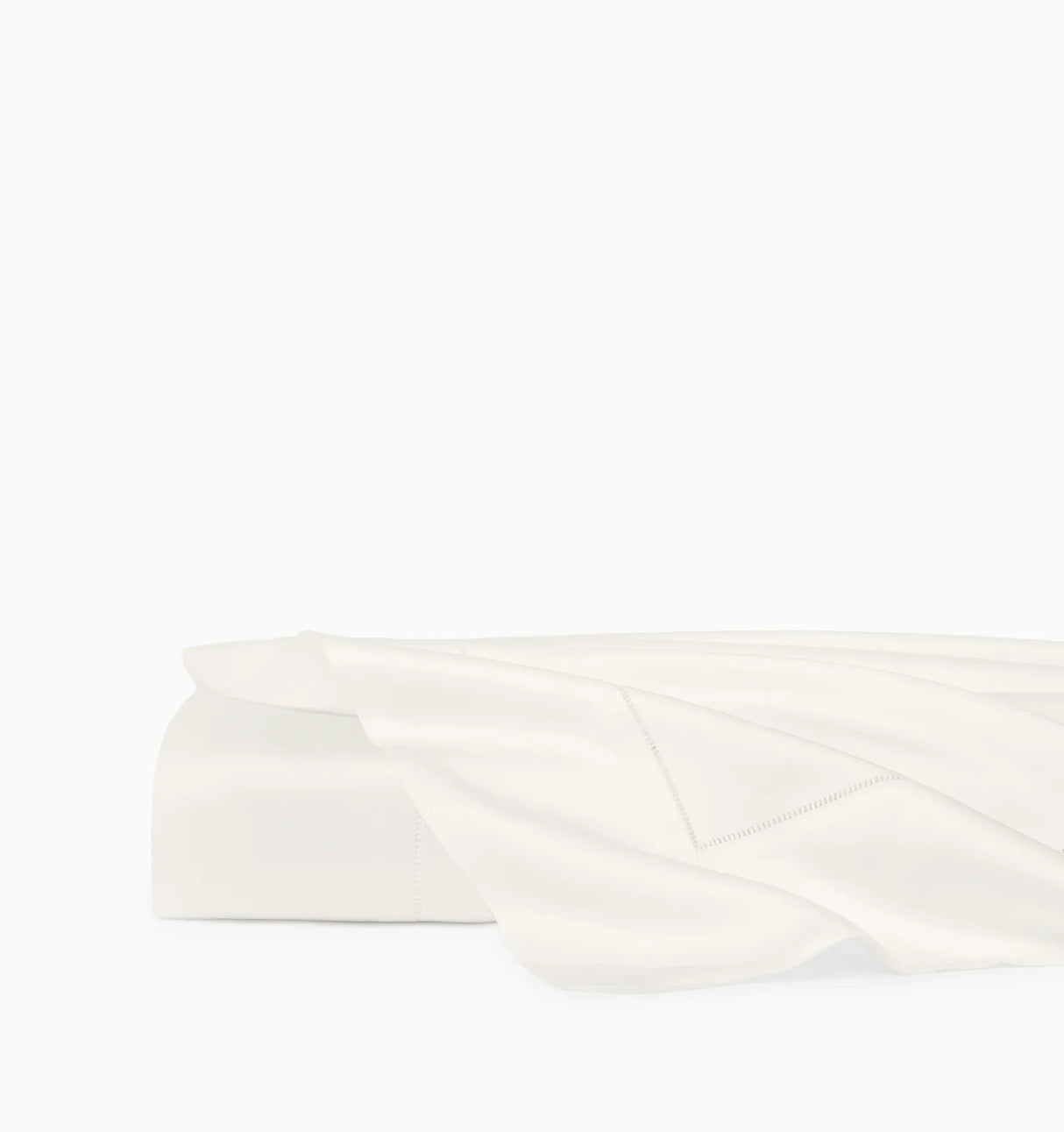 Ariel Flat Sheet by Sferra Linens in Oyster at Fig Linens and Home - 1