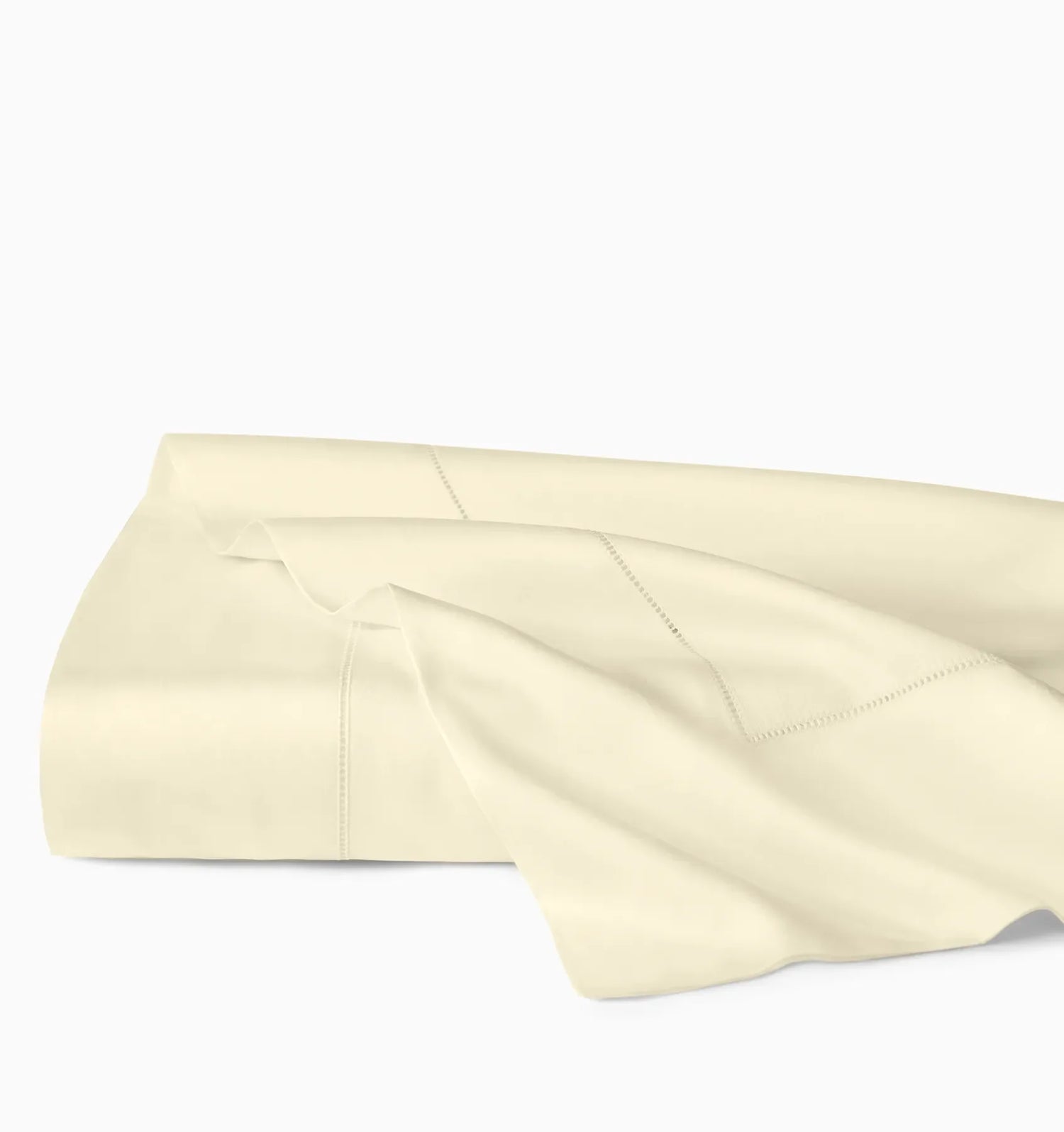 Ariel Flat Sheet by Sferra Linens in Parchment at Fig Linens and Home - 1